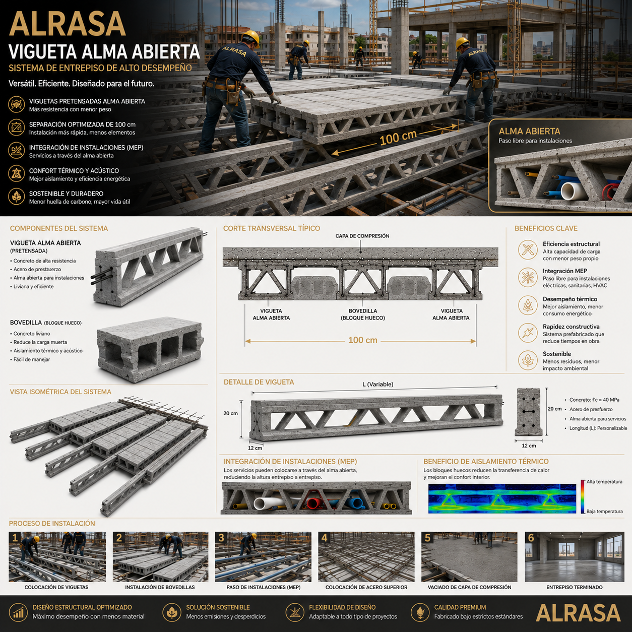 SISTEMA DE PISO VIGUETA DE ALMA ABIERTA