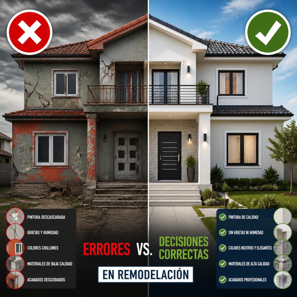Errores Costosos en Remodelación que Disminuyen el Valor de tu Casa